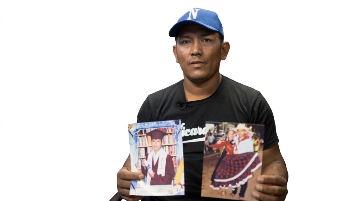 Yader Vásquez, padre de la víctima de la dictadura Gerald Vásquez. Foto: Confidencial.