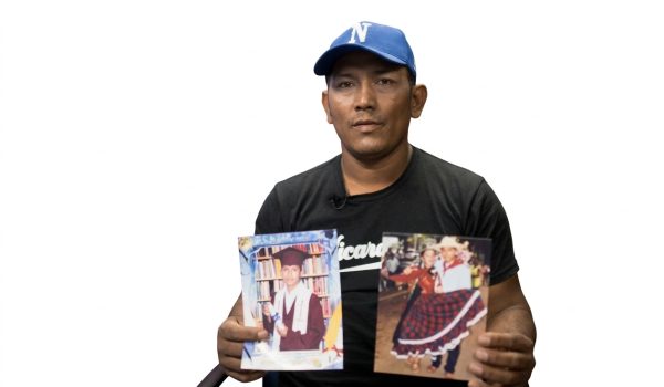 Yader Vásquez, padre de la víctima de la dictadura Gerald Vásquez. Foto: Confidencial.