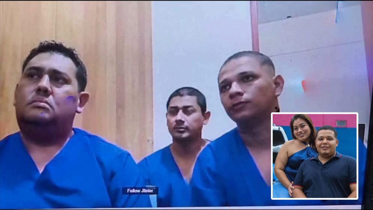 Tres hombres son acusados por doble homicidio de una pareja en Nagarote. Foto: Canal 13/Facebook.