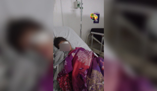 Tras una pedrada en su ojo, una niña de 7 años necesita ayuda para su atención médica. Foto: Cortesía de Esmeralda Harvey