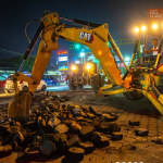 Alcaldía de Managua inicia obras en la Pista Solidaridad sin aviso previo a conductores
