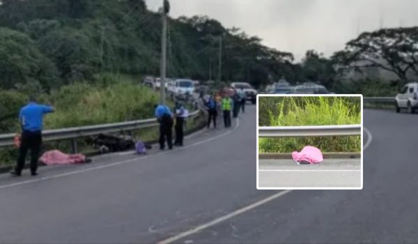 Jamie Araceli Caries Alemán es la oficial que perdió la vida en un accidente en Managua. Foto: Canal 8/Canal 10.