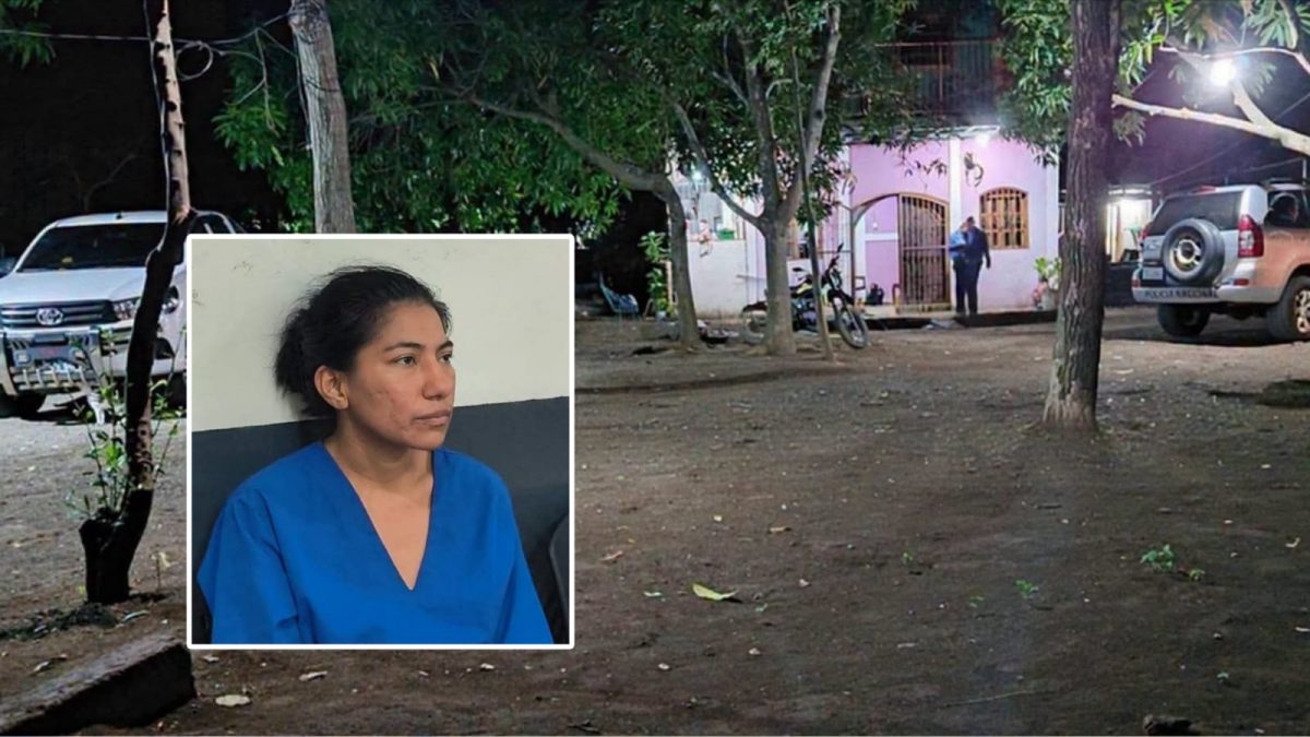 Parricidio en Ticuantepe. Madre es acusada de matar a su hija de cuatro años. Foto: medios oficialistas.