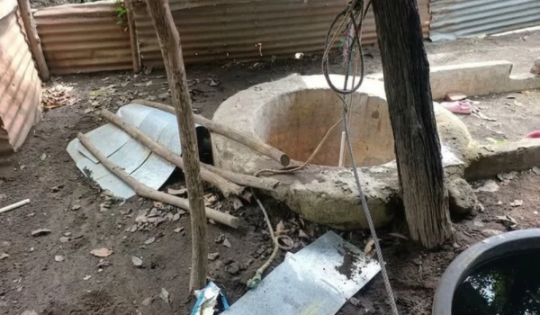 Niña murió tras caer en pozo en la comunidad Valle Las Mayorga, Posoltega. Foto: Noticia viral Chichigalpa