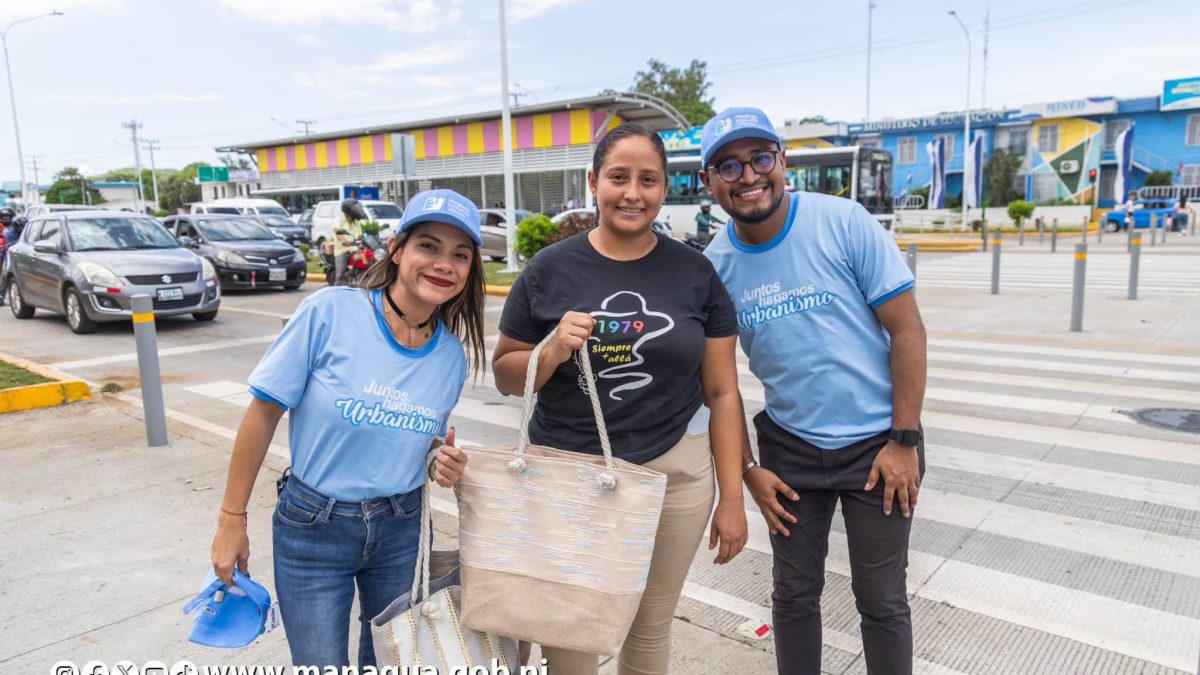 La Alcaldía de Managua sostuvo que la actividad es parte del Programa de Educación Urbana. Tomada de la Alcaldía de Managua