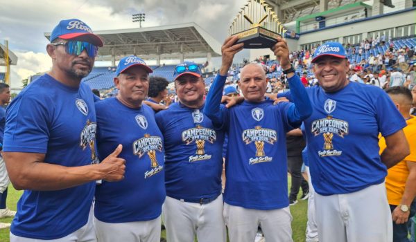 Raúl Obregón, Evert Delgadillo, Jorge Talavera, Milton Villagra y Johnny Álvarez, coaches del Frente Sur. LA PRENSA/RIVAS GPO
