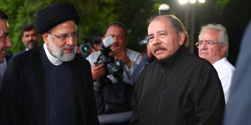 Nicaragua en junio de 2023. Raisi murió en un sospechoso accidente de helicóptero en mayo de 2024. (Foto archivo)