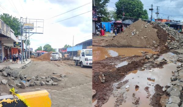 Inician trabajos en el sector de la intersección de Ganco de Caminos en el Mercado Oriental. Foto: Cortesía.