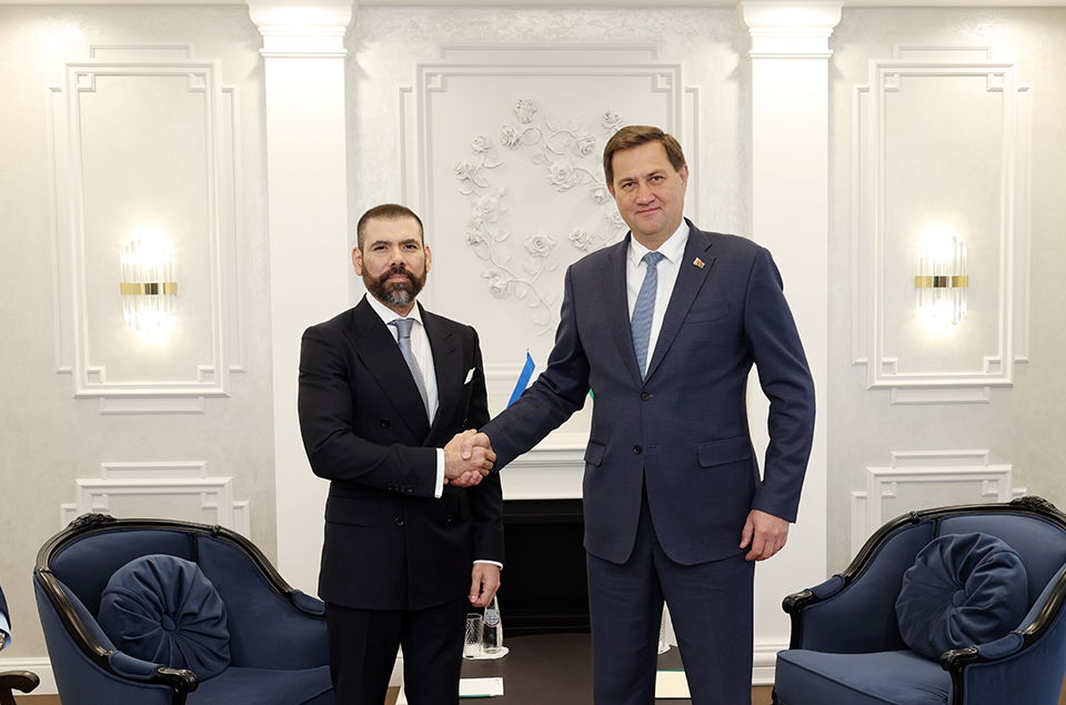 Laureano Ortega Murillo reunido con el Canciller de Bielorrusia, Maksim Ryzhenkov