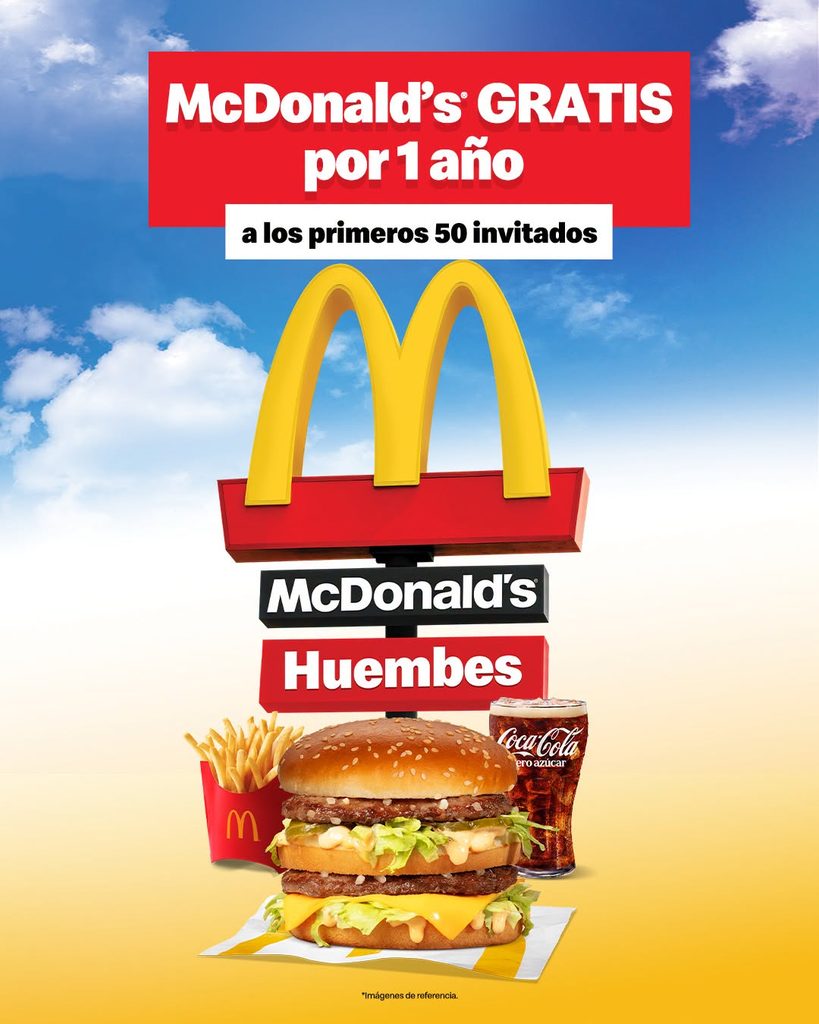 Promociones Mc Donald's en apertura de sucursal Huembes
