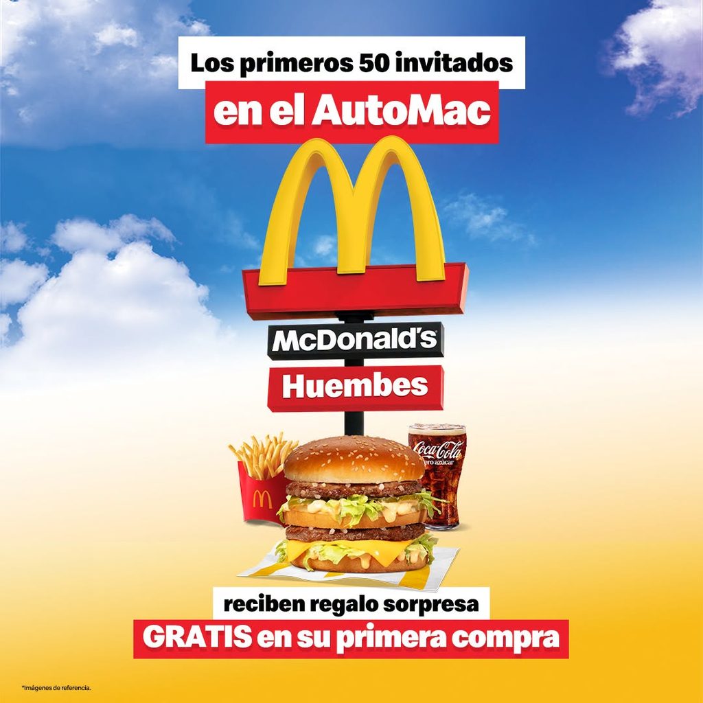 Promociones Mc Donald's en apertura de sucursal Huembes
