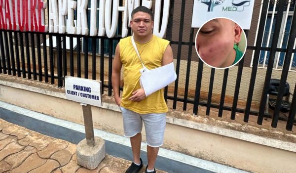 Luis Mendoza denunció ser víctima de una agresión por otro migrante. LA PRENSA / CORTESÍA