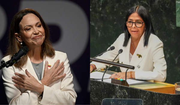 María Corina Machado y Delcy Rodríguez