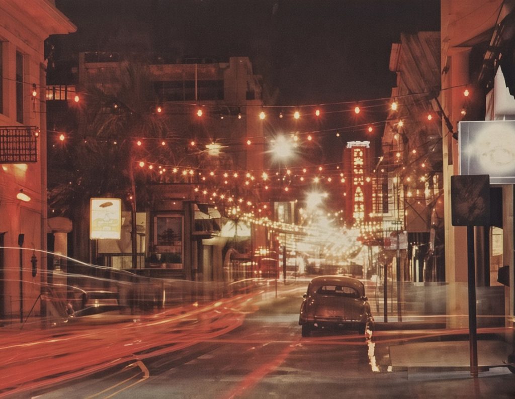 Así lucía la Navidad en la avenida Roosevelt, en la Managua que desapareció tras el terremoto de 1972. LA PRENSA / ARCHIVO REDES
