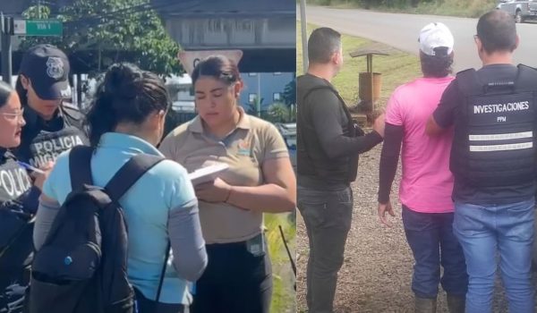 Nicaragüenses detenidos en Costa Rica. Foto: Tomadas de la Dirección General de Migración y Extranjería de Costa RIca.