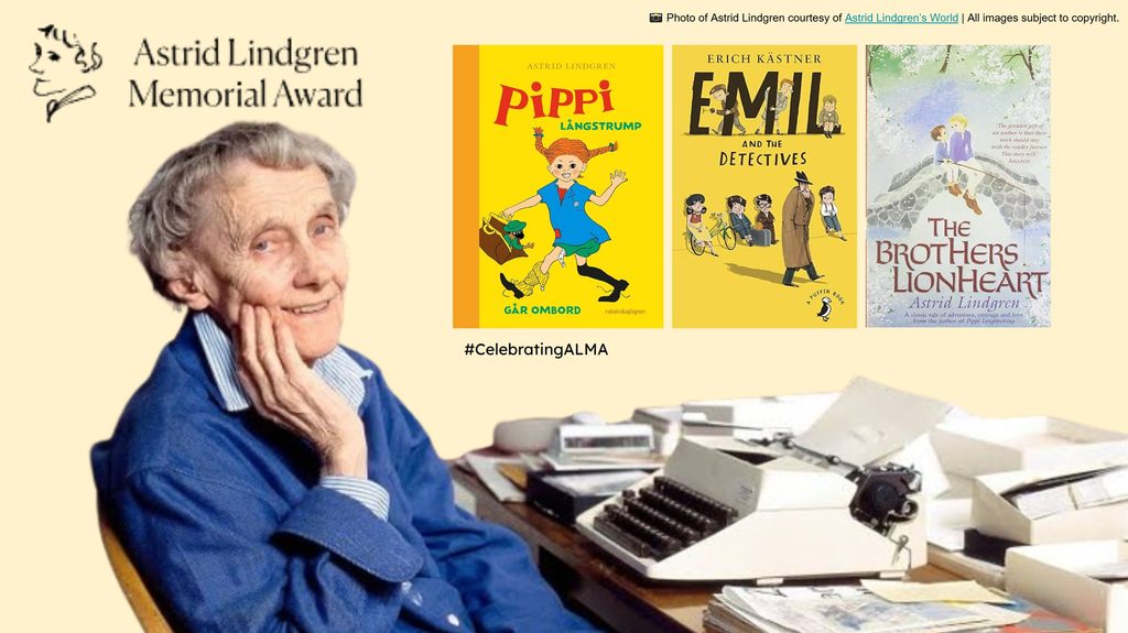 Astrid Lindgren, escritora sueca de obras infantiles. 