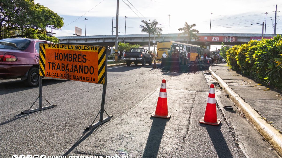 Alcaldía de Managua anuncia trabajos en el sector de la rotonda de Rubenia. Foto: Tomada de la Alcaldía de Managua.