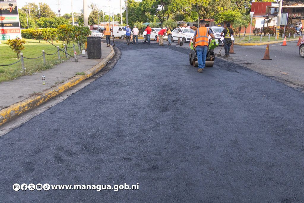 Alcaldía de Managua anuncia trabajos en el sector de la rotonda de Rubenia. Foto: Tomada de la Alcaldía de Managua.