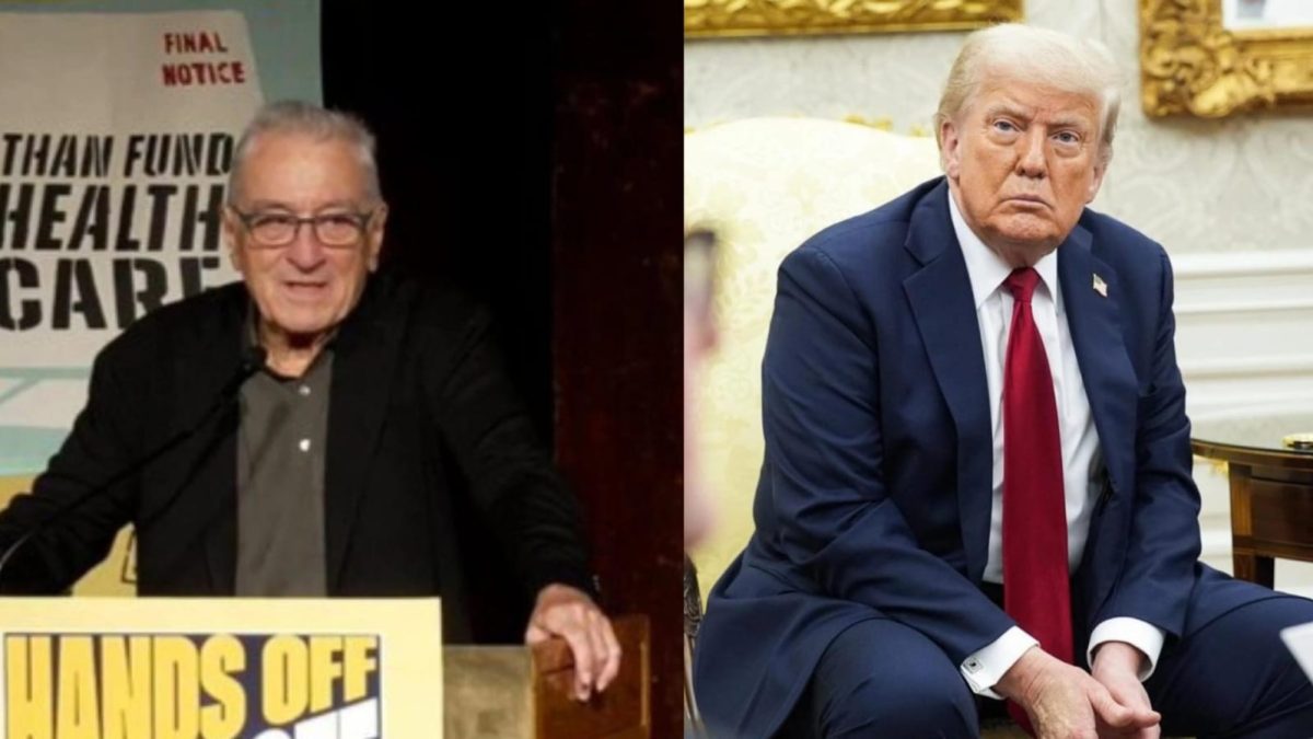 Rober De Niro llamó "cobarde" a Donald Trump