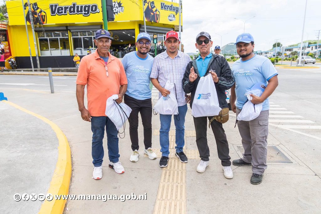 La Alcaldía de Managua sostuvo que la actividad es parte del Programa de Educación Urbana. Tomada de la Alcaldía de Managua