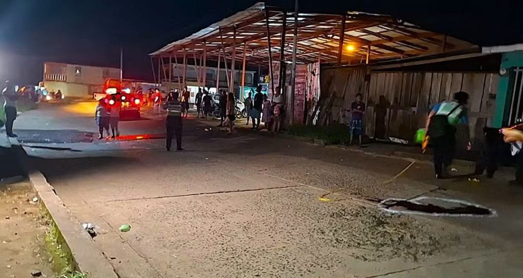 Lugar donde murió Ana Cristina González tras accidente de tránsito en Bluefields. Foto: Noticias de Bluefields/Facebook.