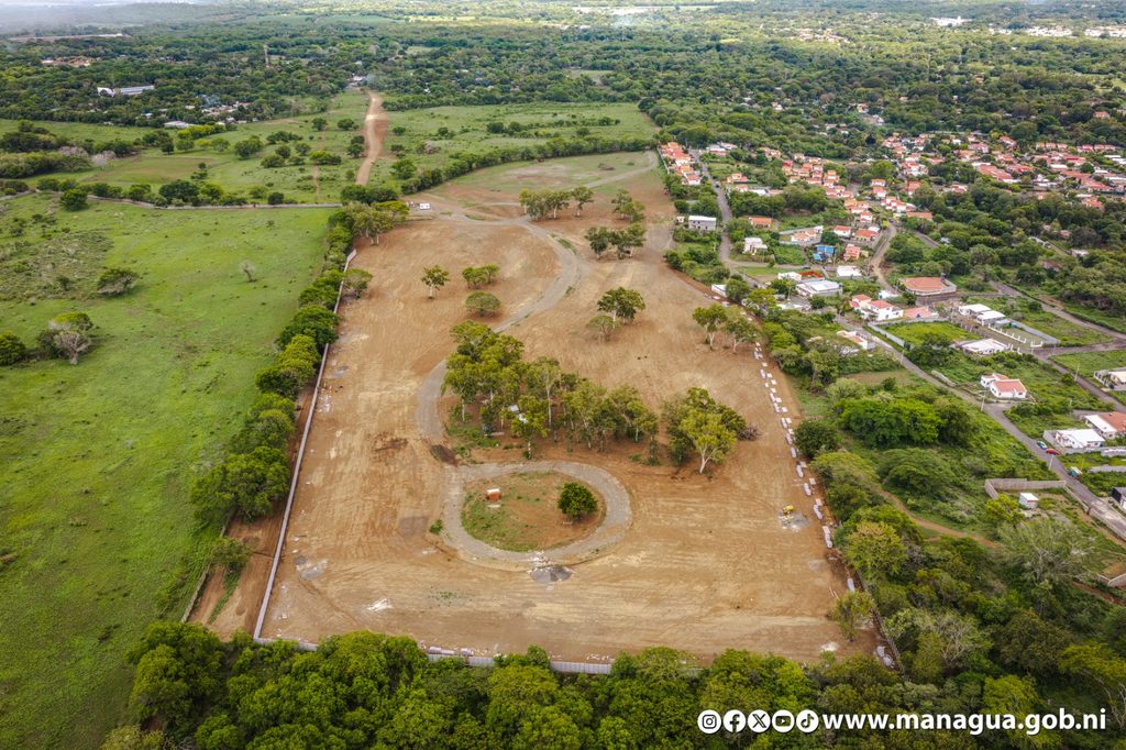 Uno de los dos nuevos cementerios que se construyen en Managua. Tomada de la Alcaldía de Managua