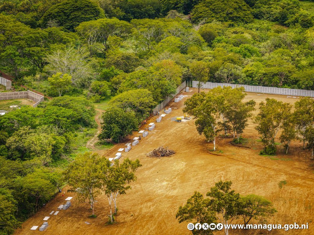 Uno de los dos nuevos cementerios que se construyen en Managua. Tomada de la Alcaldía de Managua