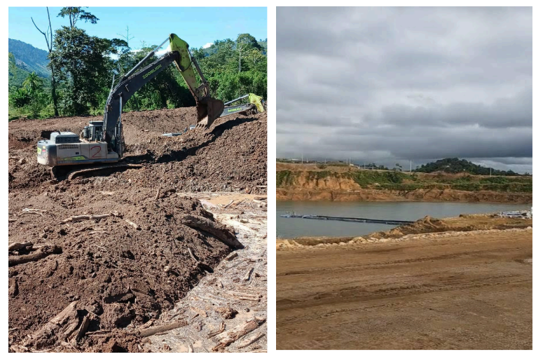 Fundación del Río denuncia contaminación causada por actividad minera de empresas chinas en Mulukukú y Rosita. Foto: Fundación del Río.