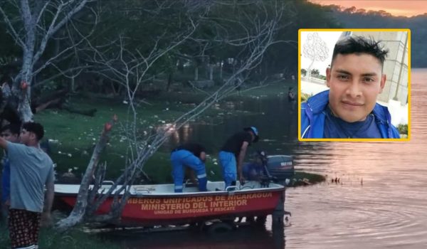 Armando Moisés Oviedo Hernández desapareció en la laguna de Xiloá, en Managual. Foto: Helen Nohemi Carballo Molina/Facebook.