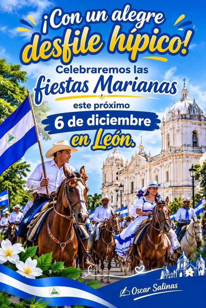 Afiche del anuncio del desfile 