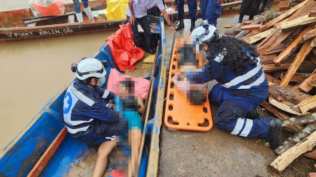 Una niña y una joven mueren tras volcarse la panga en que viajaban en el caribe Sur. Foto: Cortesía.