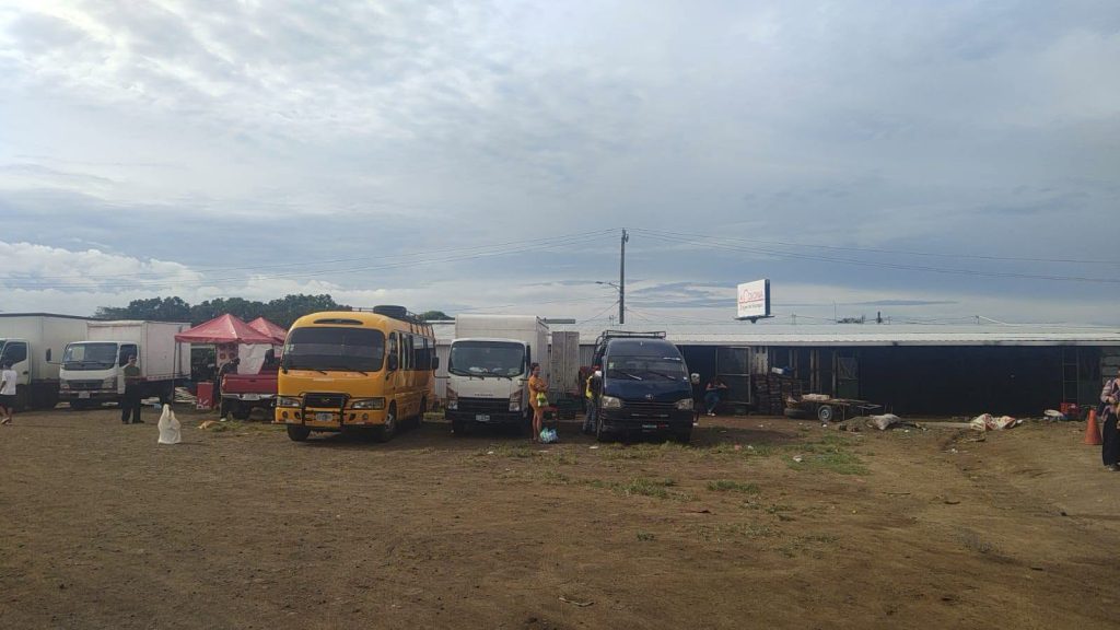Nueva terminal temporal de buses de Diriamba, Carazo. Foto: Tomada de redes sociales.