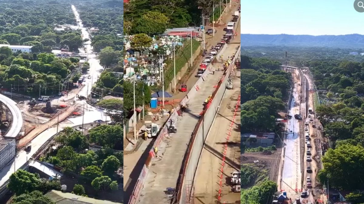 Alcaldía de Managua anuncia cambio en desvío en el sector del kilómetro 9.5 carretera Sur por construcción del paso a desnviel de Nejapa. Foto: Capturas de video.