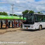 Alcaldía de Managua instala paradas provisionales por obras en la Pista