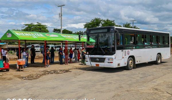 Alcaldía de Managua instala paradas provisionales por obras en la Pista