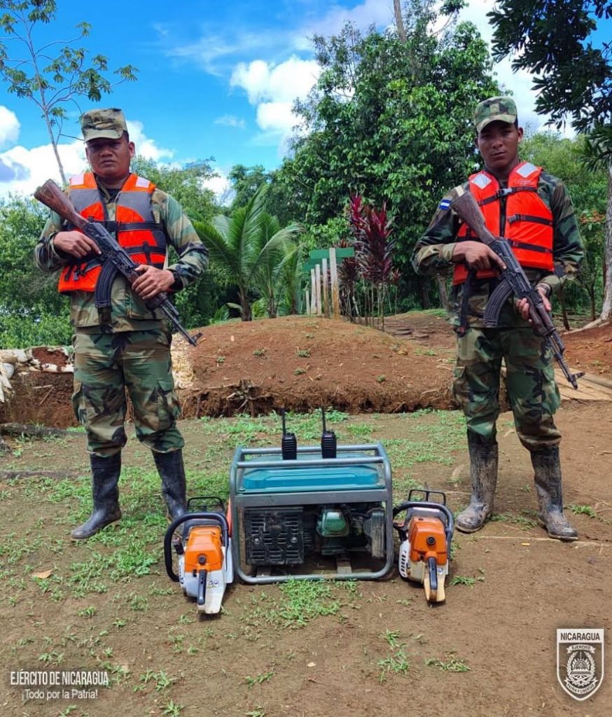 Decomisos ejecutados por el Ejército de Nicaragua en octubre de 2026. Foto: Tomada del Ejército de Nicaragua.